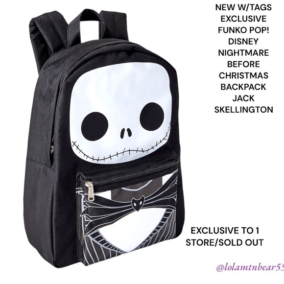 NWT EXCLUSIVE FUNKO POP! LICENSED DISNEY NIGHTMARE BEFORE CHRISTMAS BACKPACK - Picture 3 of 4